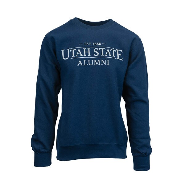 Navy, Utah State, Est. 1888, Alumni, Crew Sweatshirt